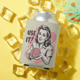 Sarcastic Vintage Use Your Brain Aesthetic 50s  Can Cooler
