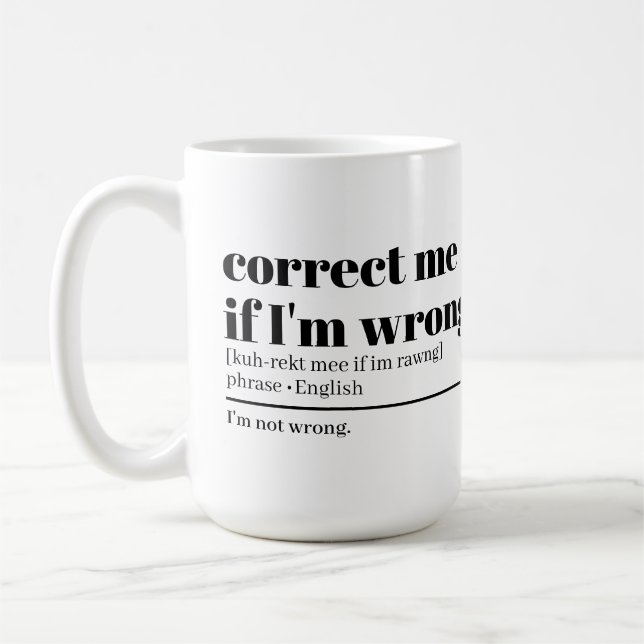 sarcastic work mug gift idea (Left)