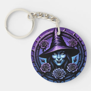 SarcasticWitchFace Key Ring