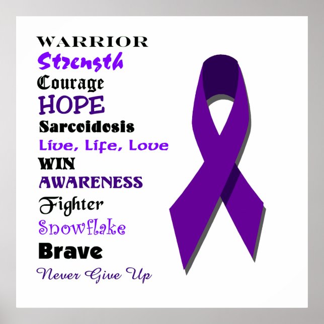 Sarcoidosis Awareness and Inspiration Poster (Front)