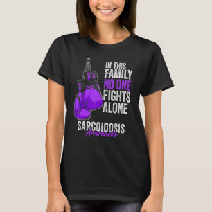 Sarcoidosis Awareness Month Boxing Gloves Purple R T-Shirt