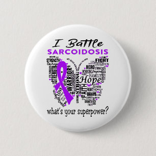 Sarcoidosis Awareness Month Ribbon Gifts 6 Cm Round Badge