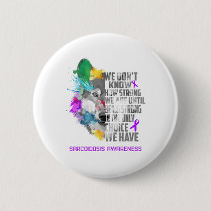 Sarcoidosis Awareness Ribbon Support Gifts 6 Cm Round Badge
