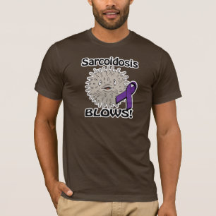 Sarcoidosis Blows Awareness Design T-Shirt