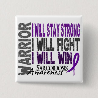 Sarcoidosis Warrior 15 Cm Square Badge