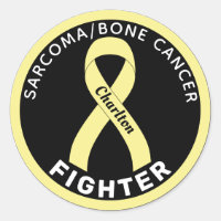 Sarcoma/Bone Cancer Fighter Ribbon Black