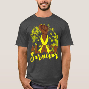 Sarcoma Cancer Awareness Black Survivor Gift T-Shirt