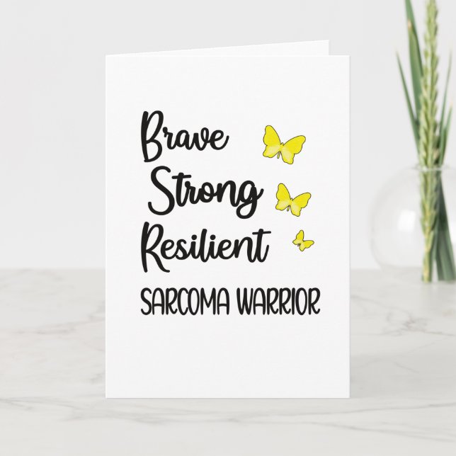 Sarcoma Cancer Awareness Month Sarcoma Warrior Card (Front)