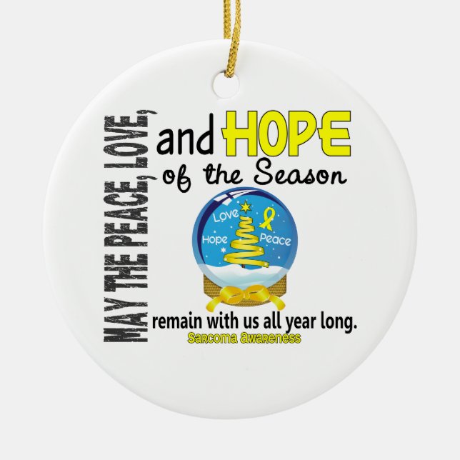 Sarcoma Christmas 3 Snow Globe Ornaments (Front)