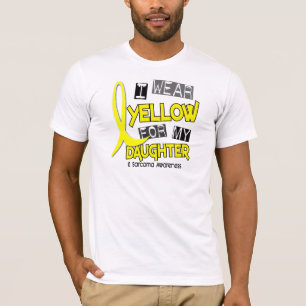 Sarcoma I WEAR YELLOW FOR MY DAUGHTER 37 T-Shirt