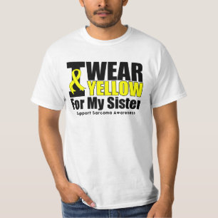 Sarcoma I Wear Yellow Ribbon For My Sister T-Shirt