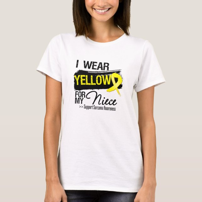Sarcoma Ribbon For My Niece T-Shirt (Front)