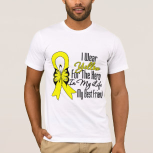 Sarcoma Ribbon My Hero My Best Friend T-Shirt