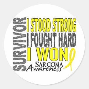 Sarcoma Survivor 4 Classic Round Sticker