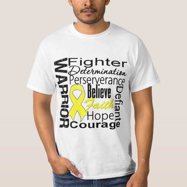 Sarcoma Warrior Collage T-Shirt (Front)