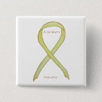 Sarcoma Yellow Awareness Ribbon Custom Pin