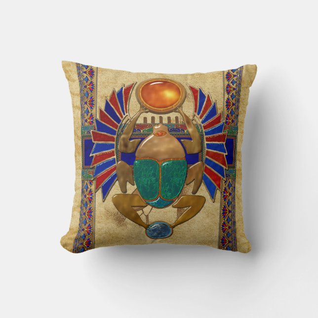 Sarcophagus 3D Egyptian Cushion (Front)