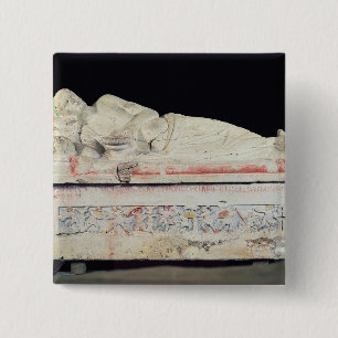 Sarcophagus, Etruscan 15 Cm Square Badge