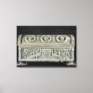 Sarcophagus of bishop Theodore Canvas Print