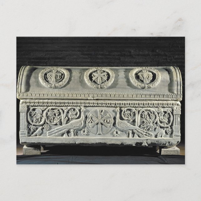 Sarcophagus of bishop Theodore Postcard (Front)