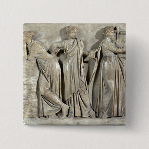 Sarcophagus of the Muses 15 Cm Square Badge