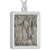 Sarcophagus of the Muses Silver Plated Necklace (Front Left)
