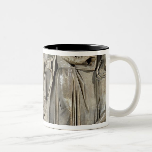 Sarcophagus of the Muses Two-Tone Coffee Mug (Right)