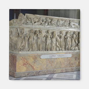 Sarcophagus with frieze of the Nine Muses Magnet