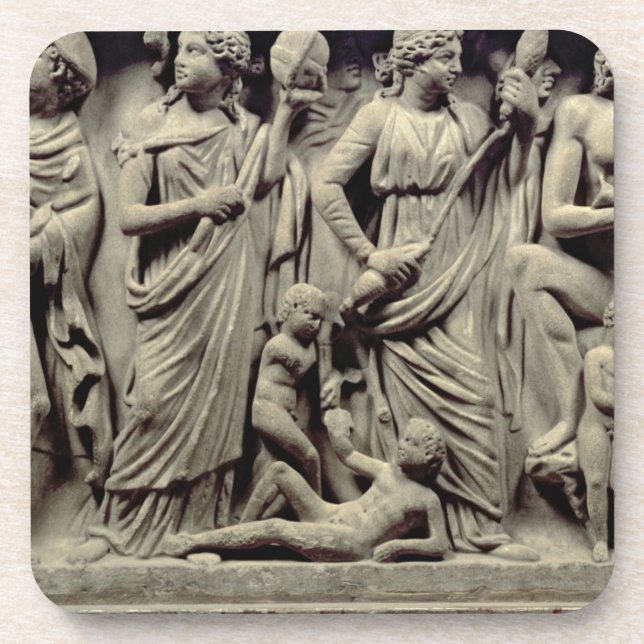 Sarcophagus with relief depicting Prometheus and t Coaster (Front)