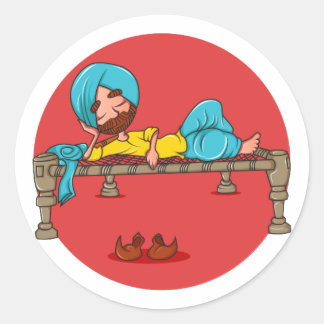 Sardar Ji Classic Round Sticker