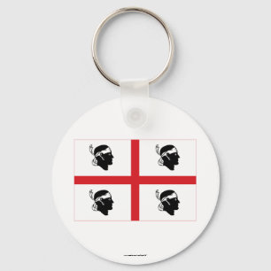 Sardegna flag key ring