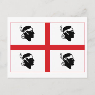 Sardegna flag postcard