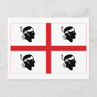 Sardegna flag postcard