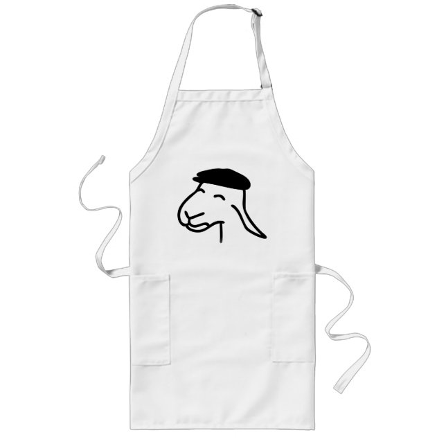Sardegna, Happy Sheep (apron) Long Apron (Front)