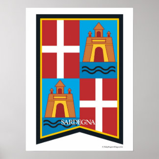 Sardegna Sardinia Italy Region Poster