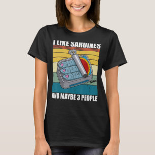 Sardine anchovies fish dishes canned fish cuisine T-Shirt