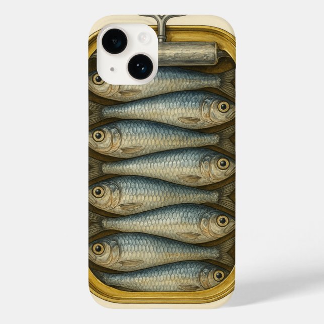Sardine Chic by ej gold Case-Mate iPhone Case (Back)