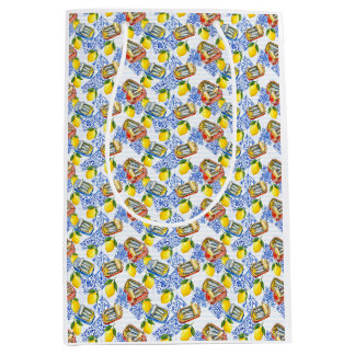 Sardine Core La Dolce Vita | Tinned Fish Pattern Medium Gift Bag