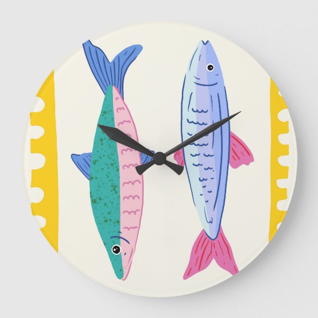 Sardine Duo Large Clock (Front)