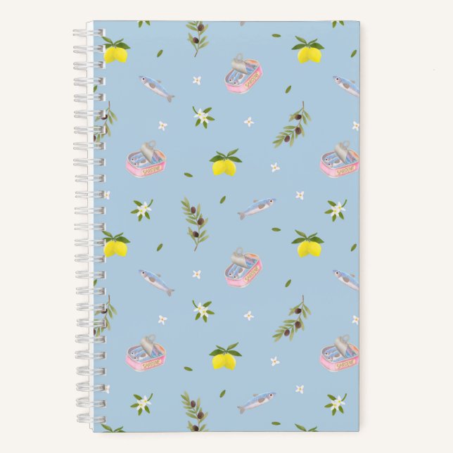 Sardine Lemon Blue Notebook (Front)