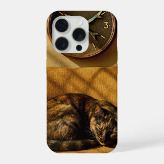 Sardine O’clock Dreamtime – Surreal Cat Art iPhone 15 Pro Case