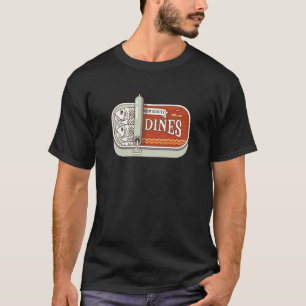 Sardine Tin Fisherman Aesthetic Tinned Sardines Gr T-Shirt
