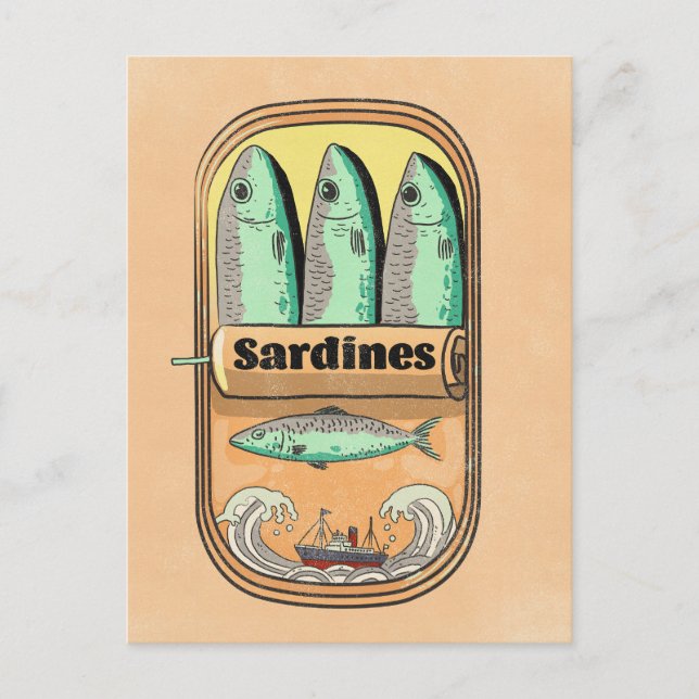 Sardine Tin Postcard (Front)