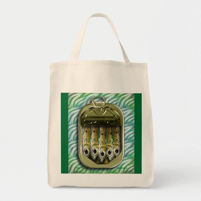sardine tin @ sea tote bag (Front)