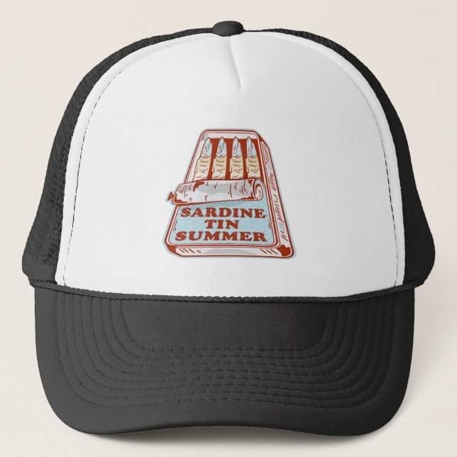 Sardine tin summer trucker hat (Front)