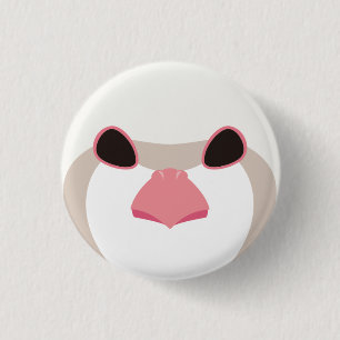 Sardines (Albino)-Chukar (albino) 3 Cm Round Badge