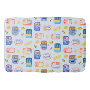 Sardines and Lemons Bath Mat