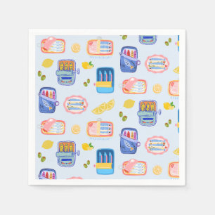 Sardines and Lemons Napkin