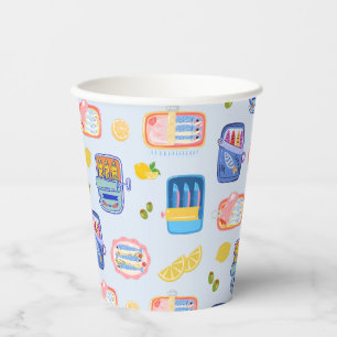 Sardines and Lemons Paper Cups