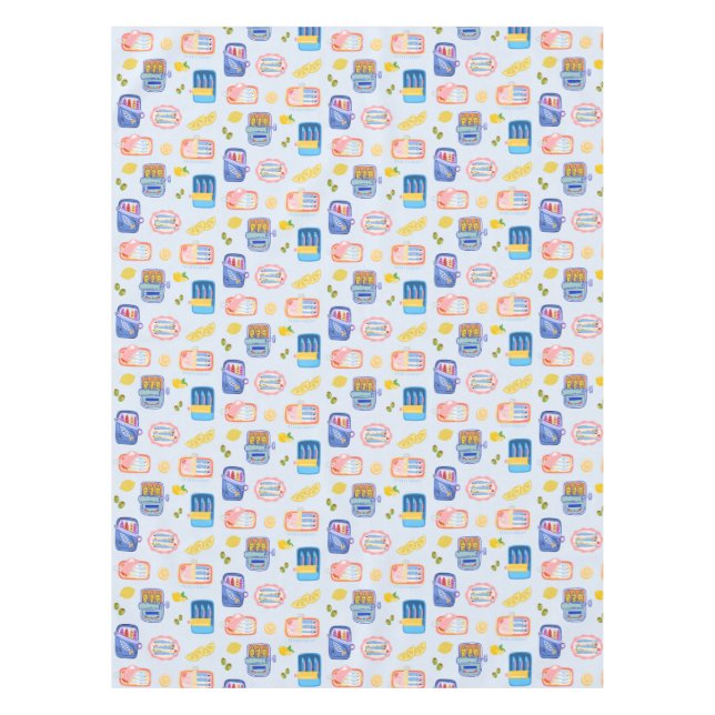 Sardines and Lemons Tablecloth (Front)